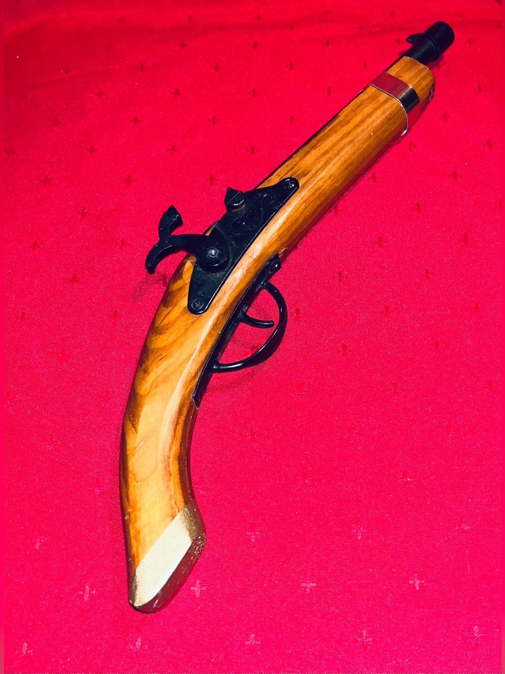 Vintage Wooden Flintlock-Style Decorative Accessory